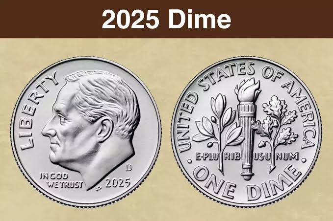 2025 Roosevelt dime obverse and reverse showing Roosevelt portrait and torch design